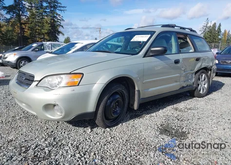 2006 Subaru Outback 2.5I из США, поврежденный, VIN 4S4BP61C367334065